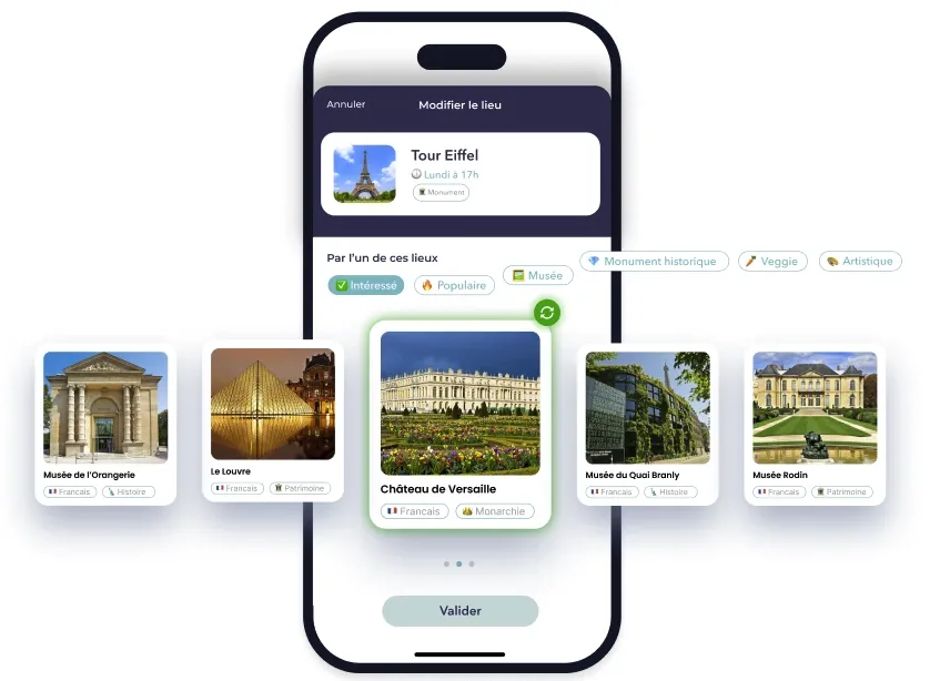 aperçu de l'application