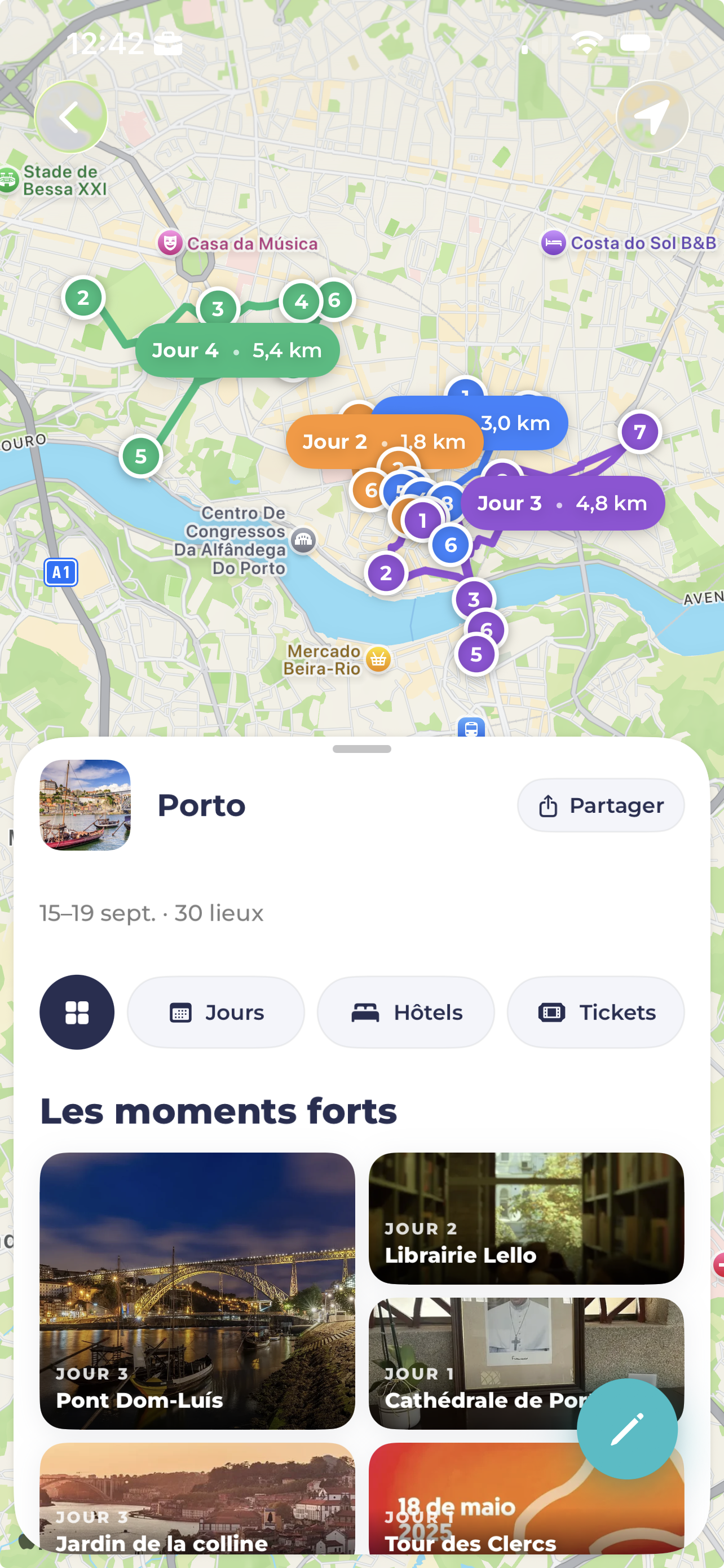 Plan de voyage Porto avec itinéraire et moments forts